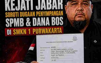 Ade Gentong Layangkan Laporan ke Kejati Jabar, Soroti Dugaan Penyimpangan SPMB dan Dana BOS di SMKN 1 Purwakarta