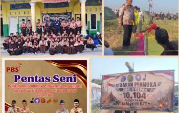 Semarak Hari Pramuka ke-65, SDIT & SMPIT Al-Barkah Katimaha Gelar Kemah Pramuka