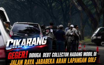 CIKARANG GEGER! Diduga Debt Collector Hadang Mobil di Jalan Raya Jababeka, Penagihan Utang Kok Berujung Ricuh di Jalan Umum?