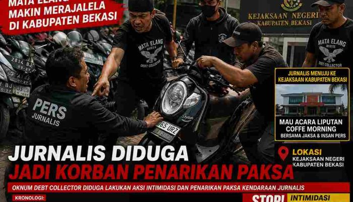 Mata Elang Makin Merajalela di Kabupaten Bekasi, Jurnalis Diduga Jadi Korban Penarikan Paksa