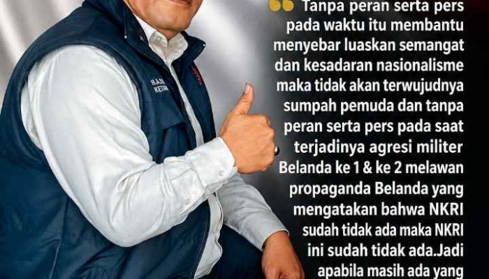 JMPN: Kemajuan NKRI Dimulai dari Menghargai Karya Jurnalis